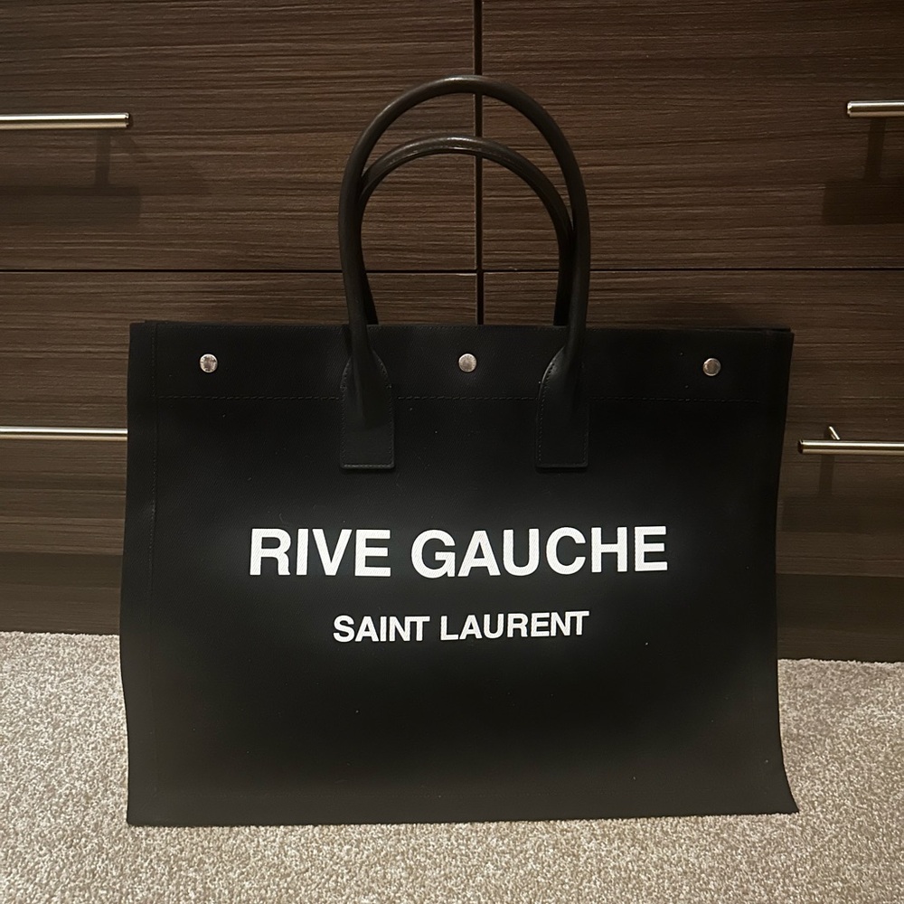 Saint Laurent Rive Gauche Black Tote